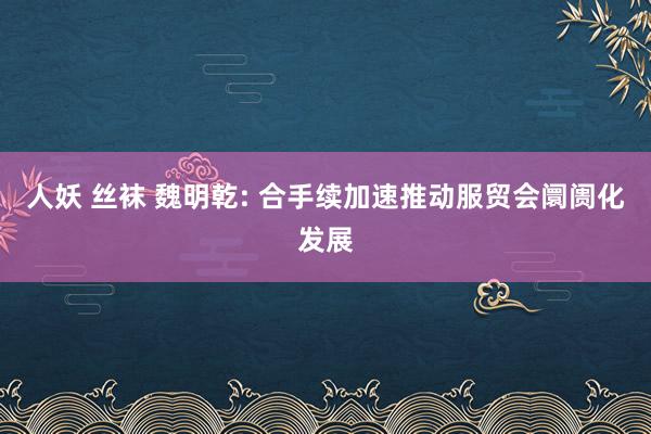 人妖 丝袜 魏明乾: 合手续加速推动服贸会阛阓化发展