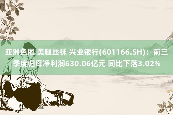 亚洲色图 美腿丝袜 兴业银行(601166.SH)：前三季度归母净利润630.06亿元 同比下落3.02%