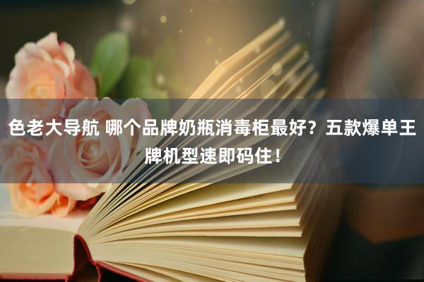 色老大导航 哪个品牌奶瓶消毒柜最好？五款爆单王牌机型速即码住！