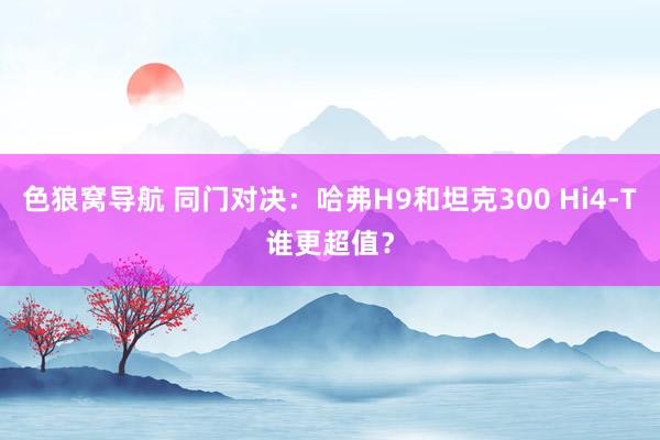 色狼窝导航 同门对决：哈弗H9和坦克300 Hi4-T谁更超值？