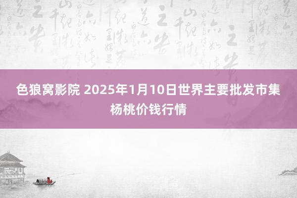 色狼窝影院 2025年1月10日世界主要批发市集杨桃价钱行情