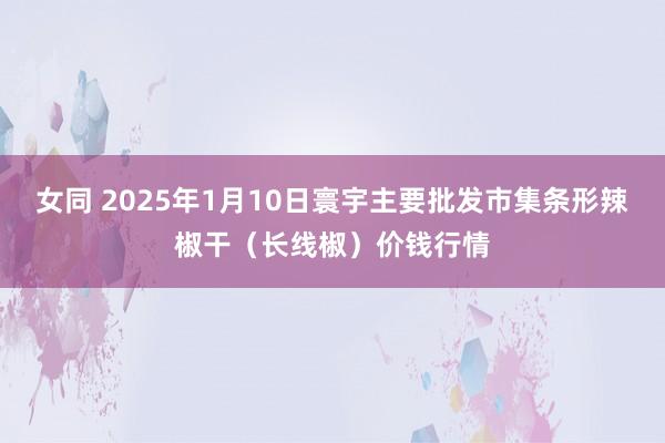 女同 2025年1月10日寰宇主要批发市集条形辣椒干（长线椒）价钱行情